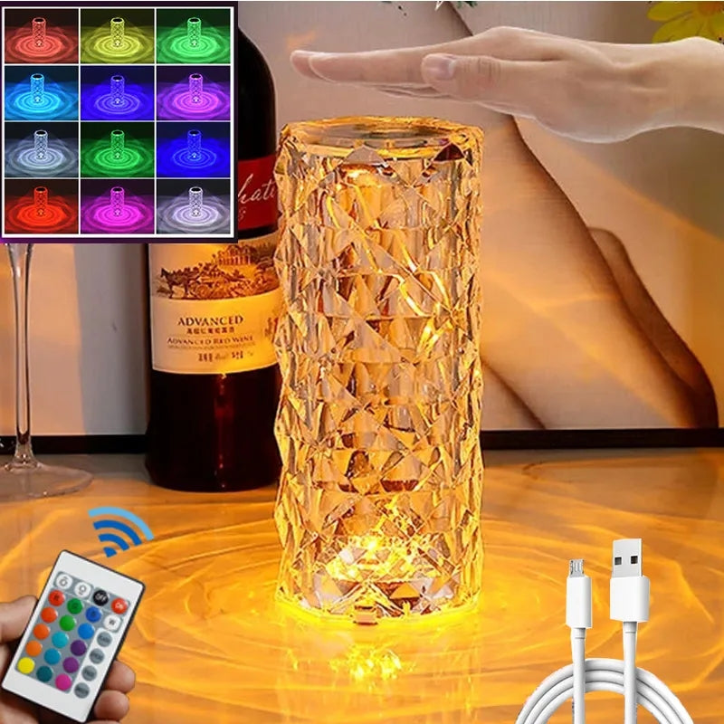 DIAMOND CRYSTAL LAMP