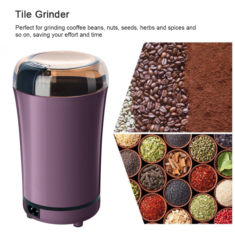 Portable Electric Coffee Bean and Spice Grinder