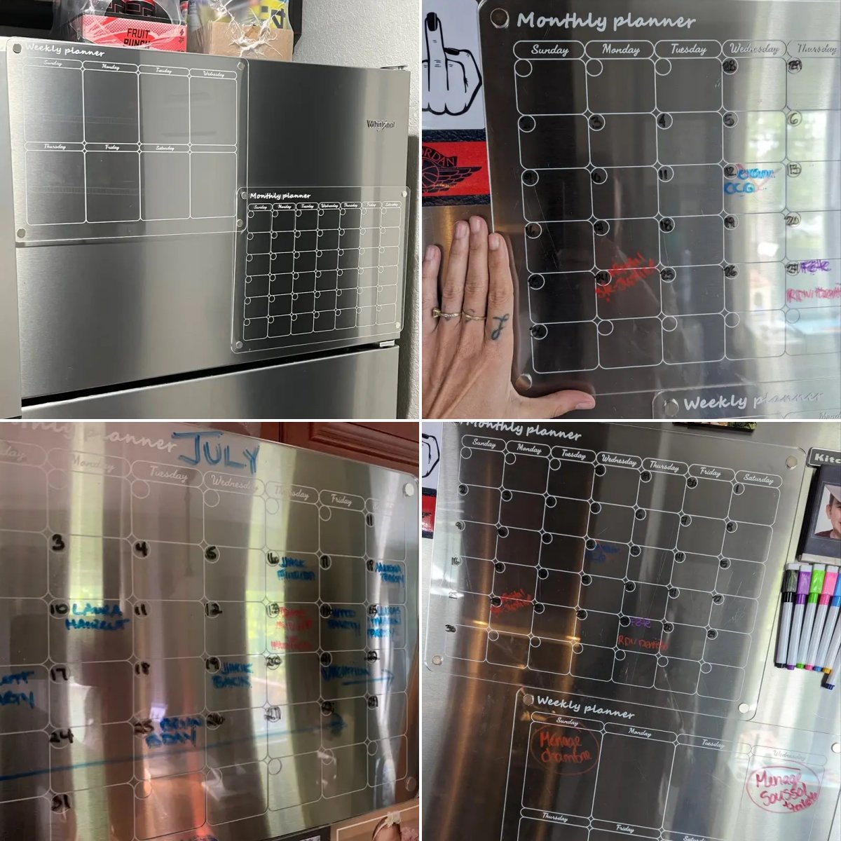 Magnetic Fridge Calendar