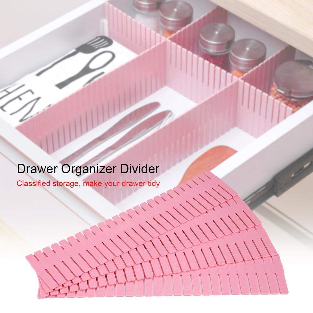 4Pcs/Set Plastic Diy Grid Drawer Divider