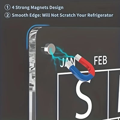 Magnetic Fridge Calendar