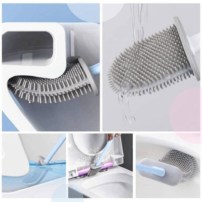 Bathroom Toilet Cleaning Brush And Holder Set