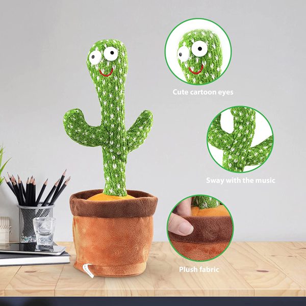 Cute Dancing And Talking Cactus Toy For Kids