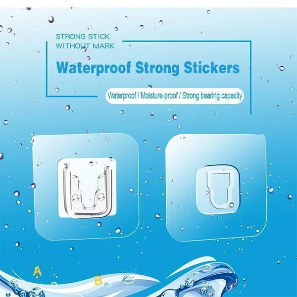 DOUBLE SIDED ADHESIVE WALL HOOK (Pack of 10)