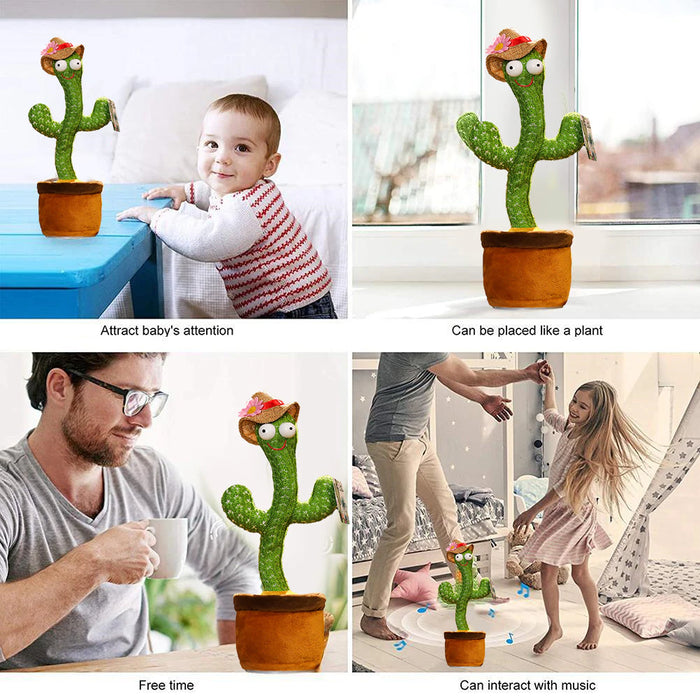 Cute Dancing And Talking Cactus Toy For Kids