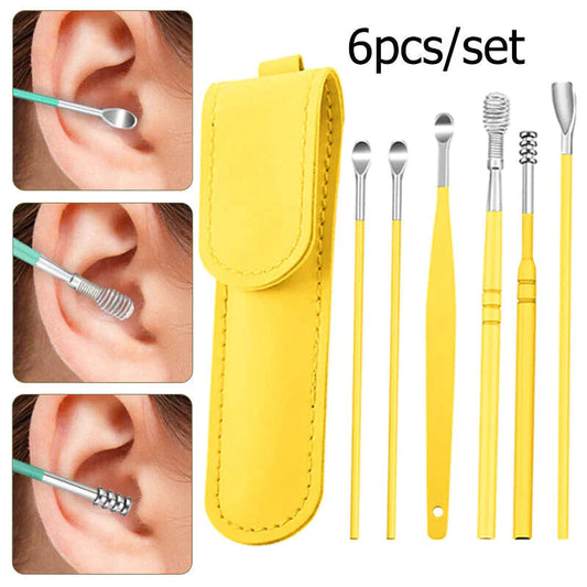 6Pcs Ear Wax Removal Kit Ear Wax Cleaning Tool