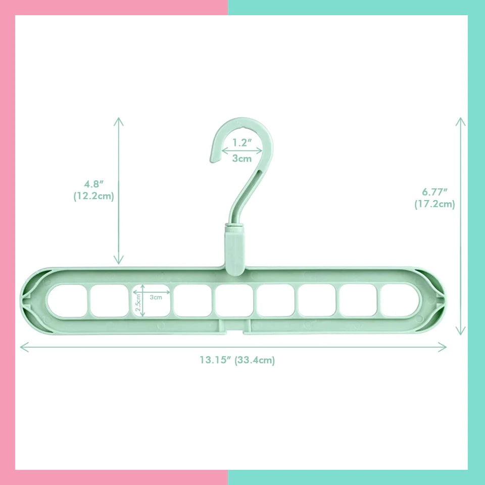 9 Hole Space Saving Hanger